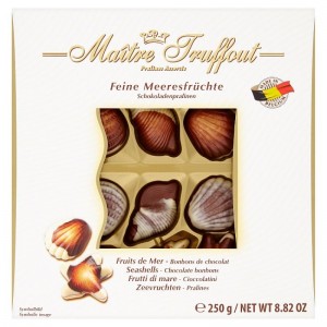 Конфеты Sea shells пралине 250 г, Maitre Truffout..