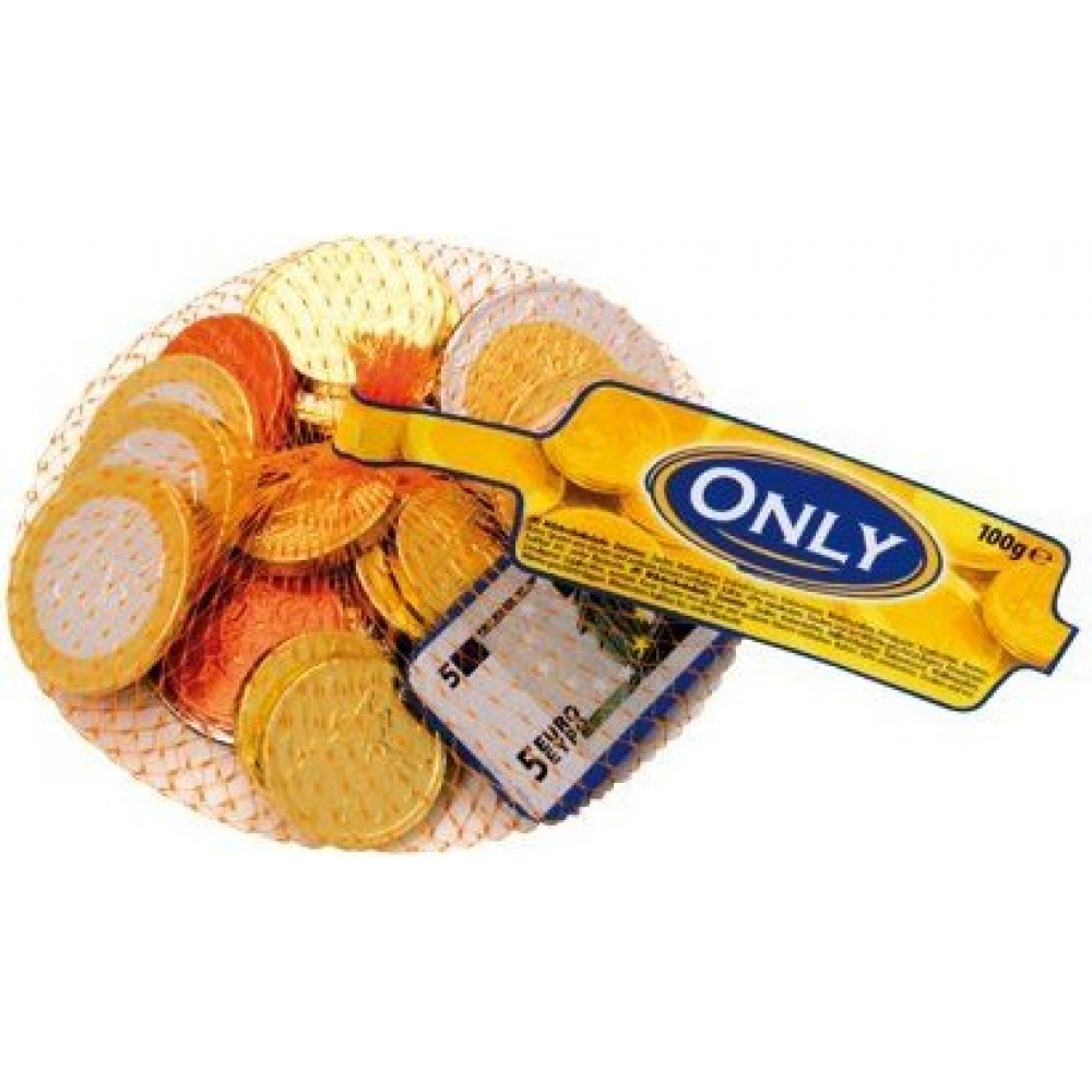 Монети Євро + Банкноти з молочного шоколаду Only 100 грам