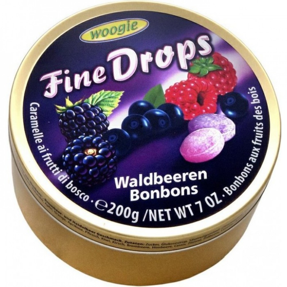 Льодяники"Woogie" Fine Drops 200гр.лiсовi ягоди
