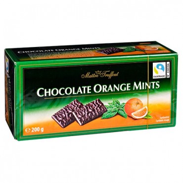 Конфеты "Maitre Truffout" Chocolate Orange Mints, 200 г 