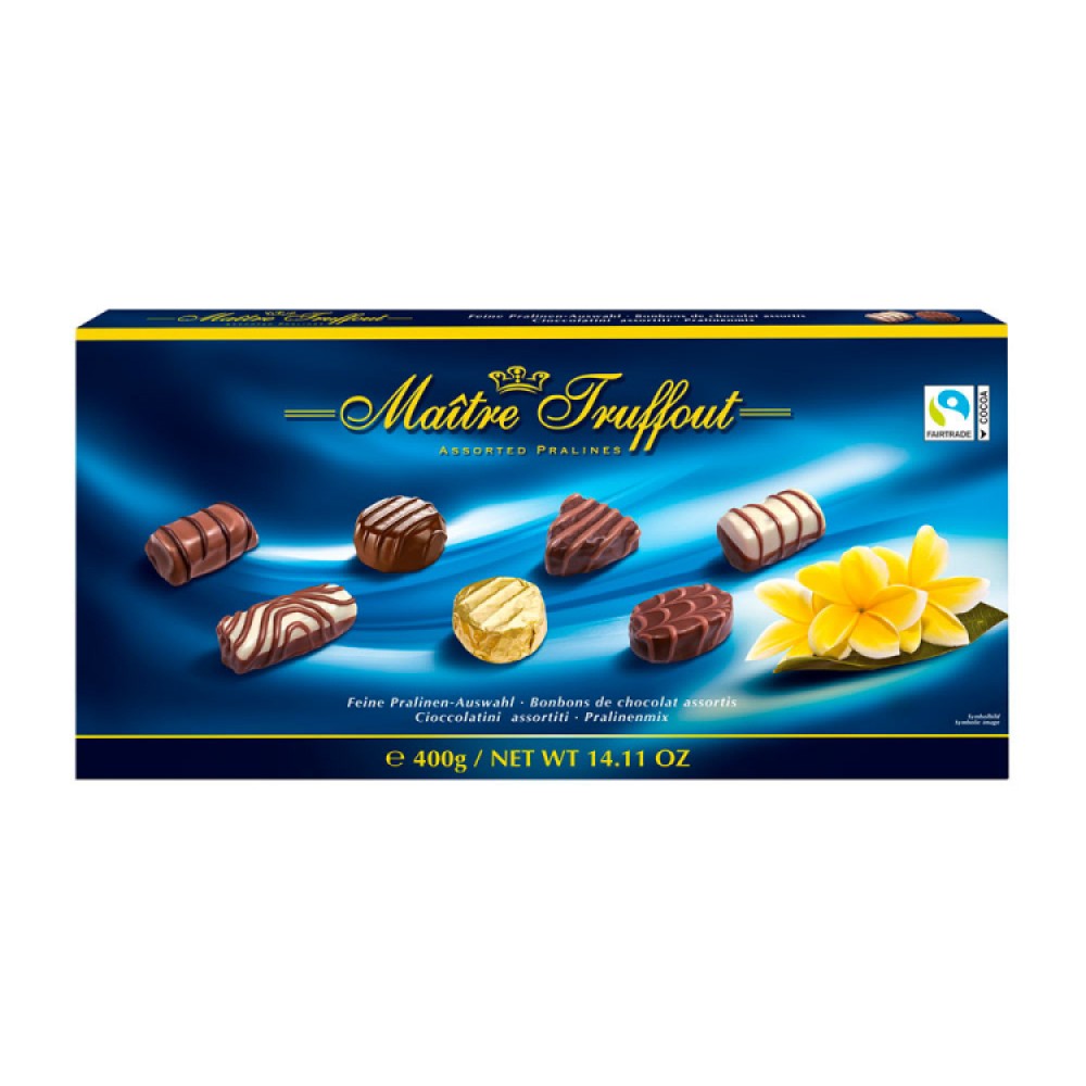 Шоколадные конфеты Maitre Truffout Assorted Pralines 400 грамм