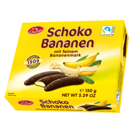 Конфеты шоколадные Schoko Bananen (с банановой начинкой) Австрия 150 грамм