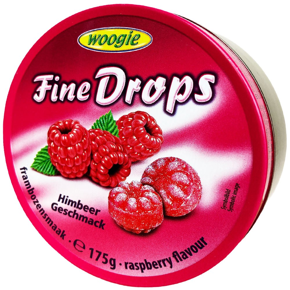 Льодяники "Woogie" Fine Drops 200 грам зі смаком малини