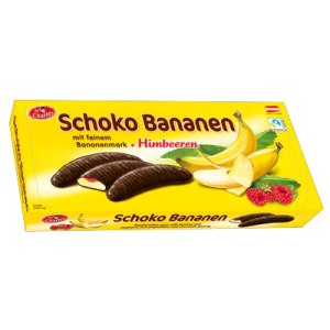 Банан у шоколаді з малиною Schoko bananen 300 грам..