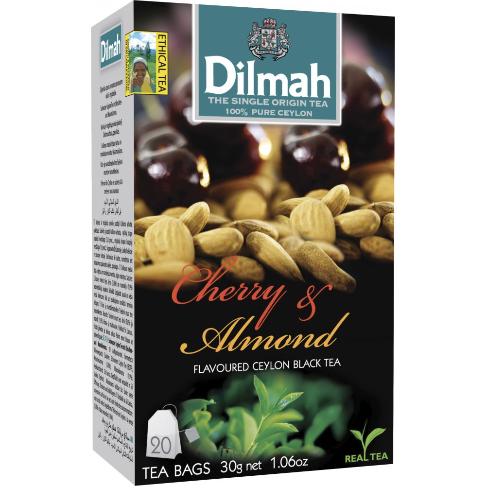 Чай Dilmah Чорний Вишня та Мигдаль 20 шт х 1.5 г