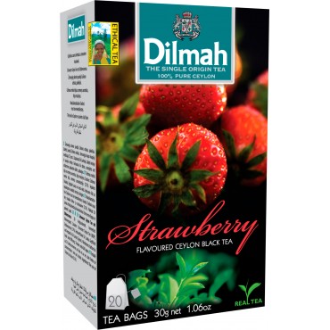 Чай Dilmah Черный Клубника 20 шт х 1.5 г