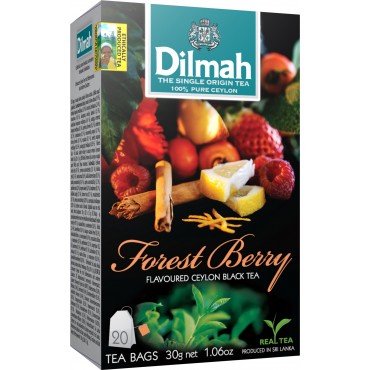 Чай черный пакетированный Dilmah Лесные ягоды 1.5 г х 20 шт