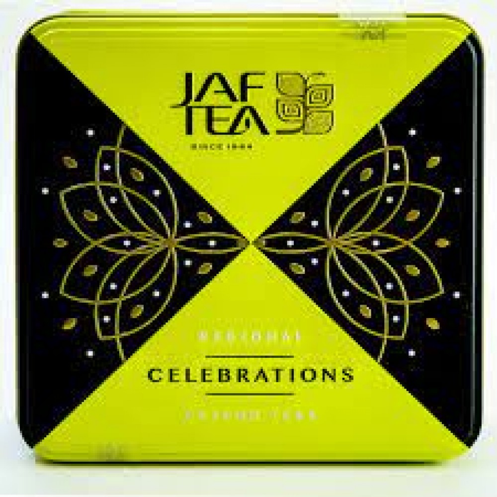 Чай "JAF" "Celebrations" зелена банка, 80 г з/б