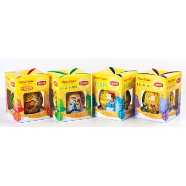 Чай "Lipton" "New York" Новогодний Шар, 50 г ж/б