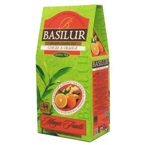 Зелений чай Basilur Імбир і апельсин - Чарівні Фру..