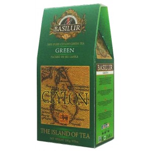 Зеленый чай Basilur Остров Цейлона 100 грамм..