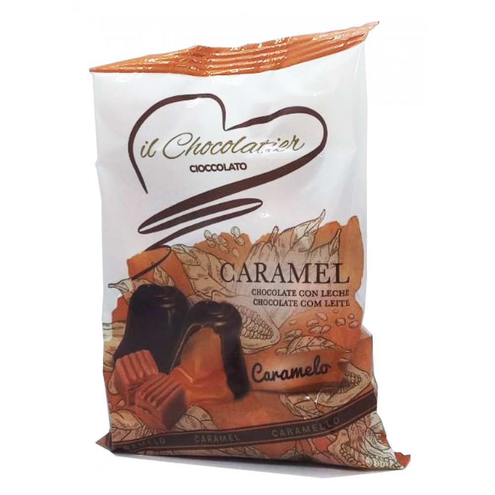 Цукерки з молочного шоколаду з карамельним кремом il Chocolatier Caramel 150 грам
