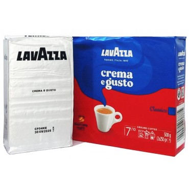 Кофе Lavazza Crema E Gusto (серебро) 250 грамм  брикет