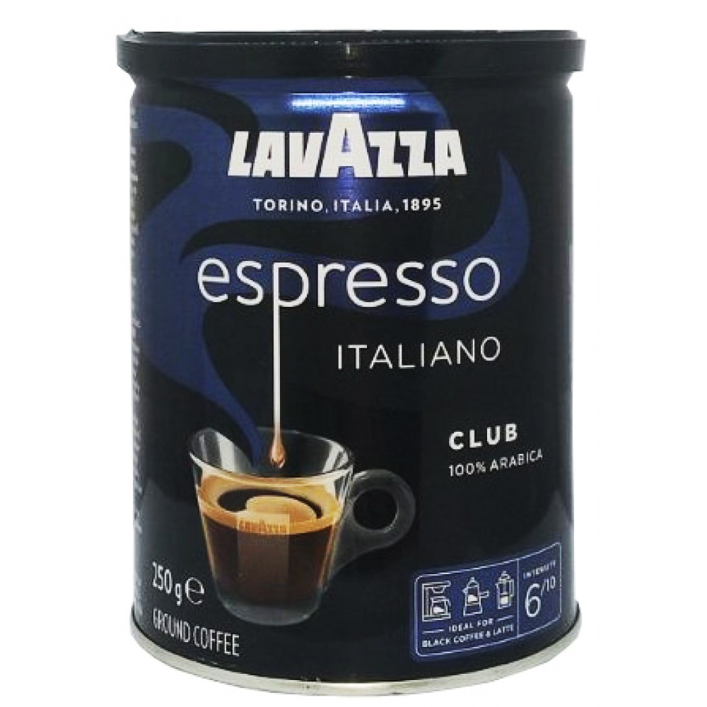 Кофе Lavazza Espresso 250 грамм молотый в жестяной банке