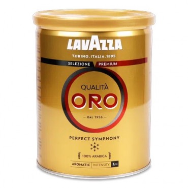 Кофе Lavazza Qualita Oro 250 грамм молотый жестяная банка