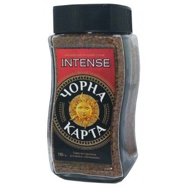 Кофе Черная Карта Intense растворимый190 грамм