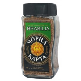 Кава розчинна Чорна Карта Brasilia 190 грам
