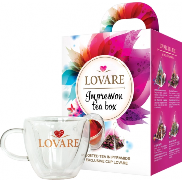 Набор подарочный Lovare 28 пакетов чая + чашка
