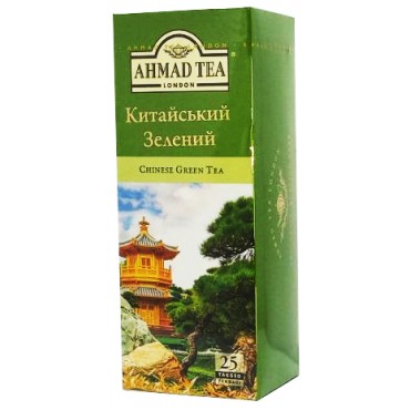 Чай Ahmad Tea Китайський Зелений 25 пакетів