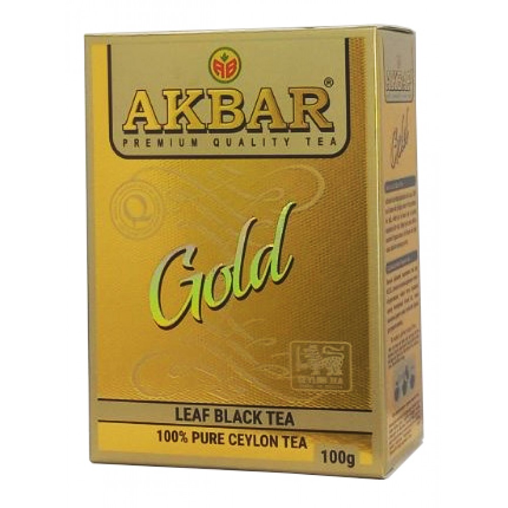 Чай Akbar Gold черный листовой 100 грамм
