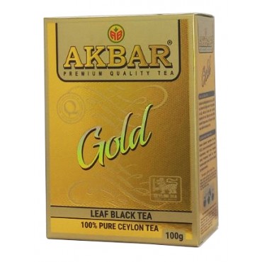 Чай Akbar Gold чорний листовий 100 грам