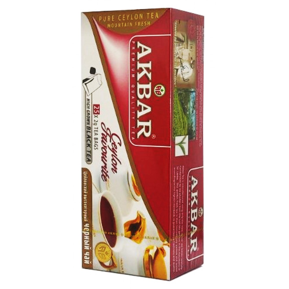 Чай Akbar чорний 25 пакетів