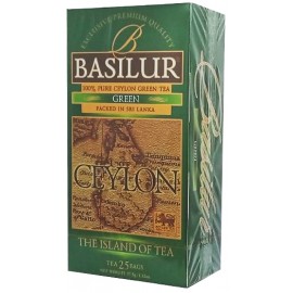 Чай Basilur Green Зелений Чайний Острів 25 пакетів