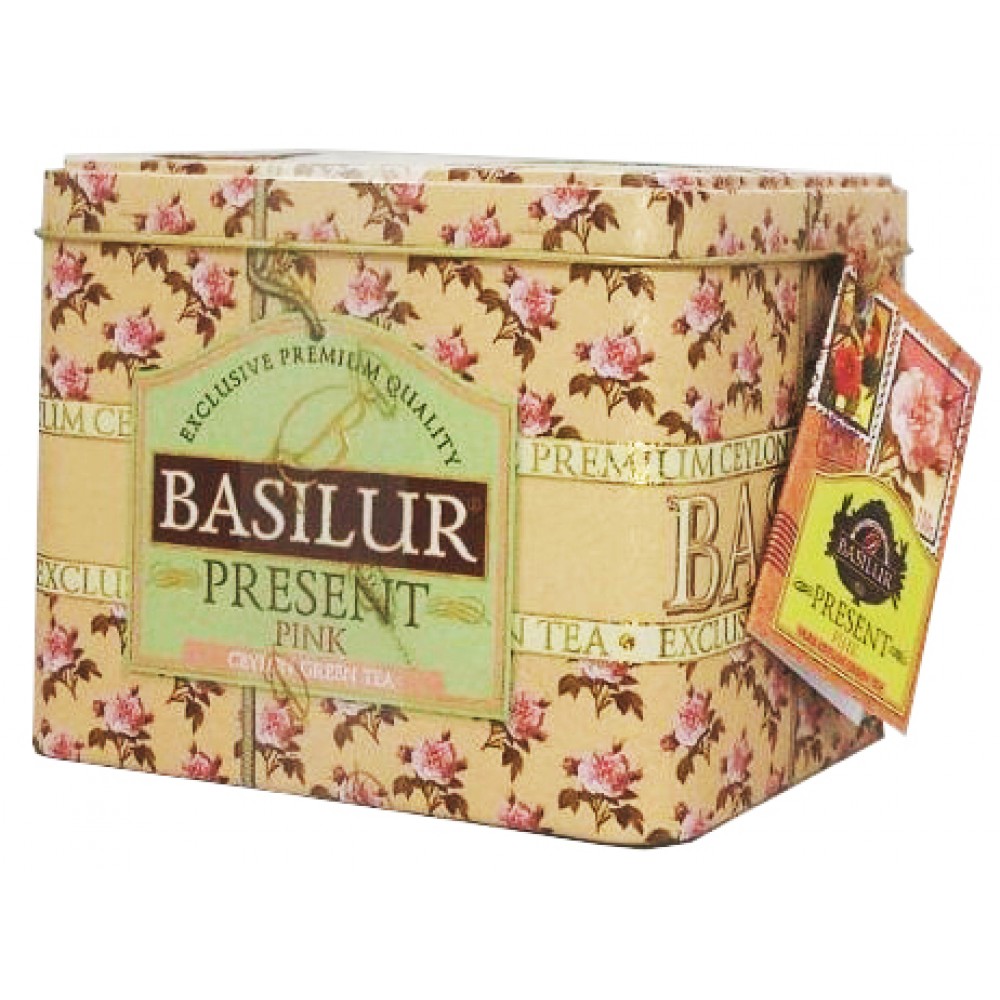 Чай Basilur Present Pink 100 грам в металевій банці