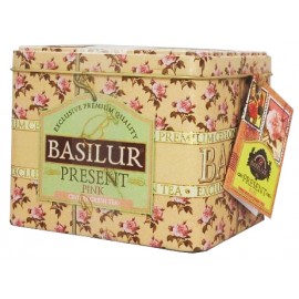 Чай Basilur Present Pink 100 грамм в металлической банке