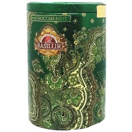 Чай зелений Basilur Moroccan Mint 100 грамм в металевій банці
