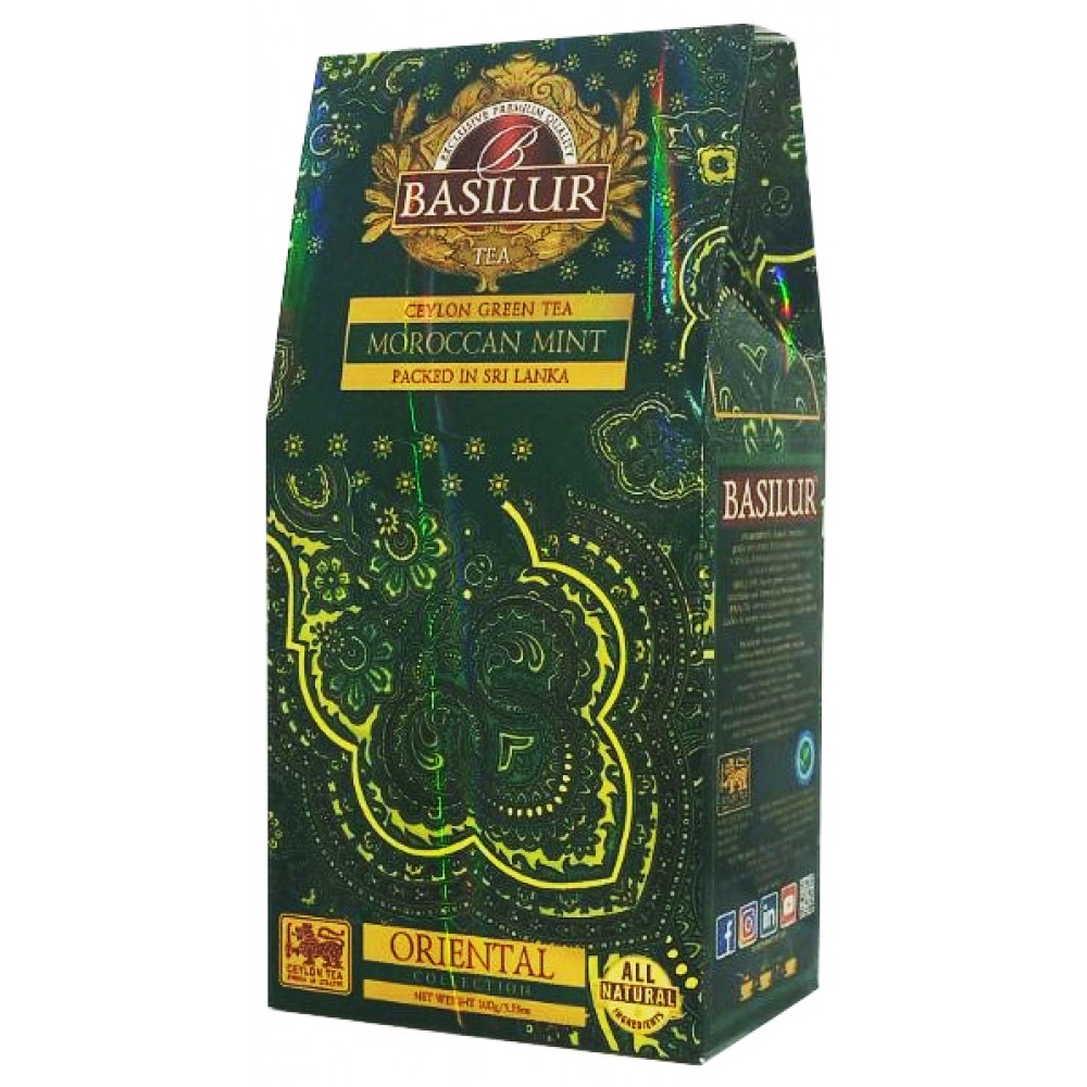 Чай зелений Basilur Moroccan Mint 100 грам
