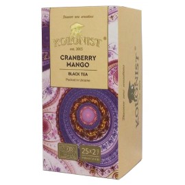 Чай Kolonist черный Cranberry Mango 25 пакетов сашет