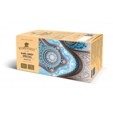 Чай Kolonist черный Earl Grey Special 25 пакетов сашет