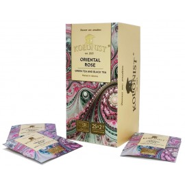 Чай Kolonist чорний і зелений Oriental Rose 25 пакетів сашет 25 пакетів
