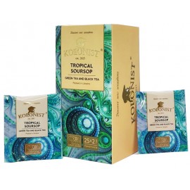 Чай Kolonist черный и зеленый Tropical Soursop 25 пакетов сашет