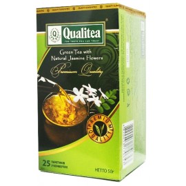 Чай Qualitea зелений із жасмином 25 пакетів у конвертах