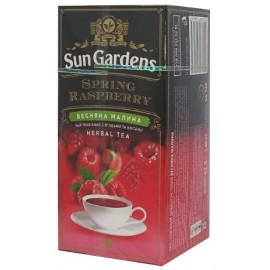 Чай Sun Gardens Весняна малина 25 пакетів