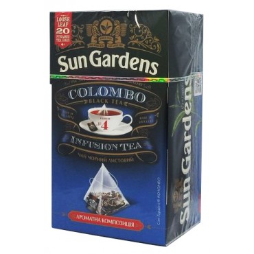 Чай Sun Gardens Коломбо Микс 20 пирамидок