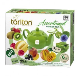 Чай Tarlton Assortment Green Tea зеленый 60 штук по 2 грамма