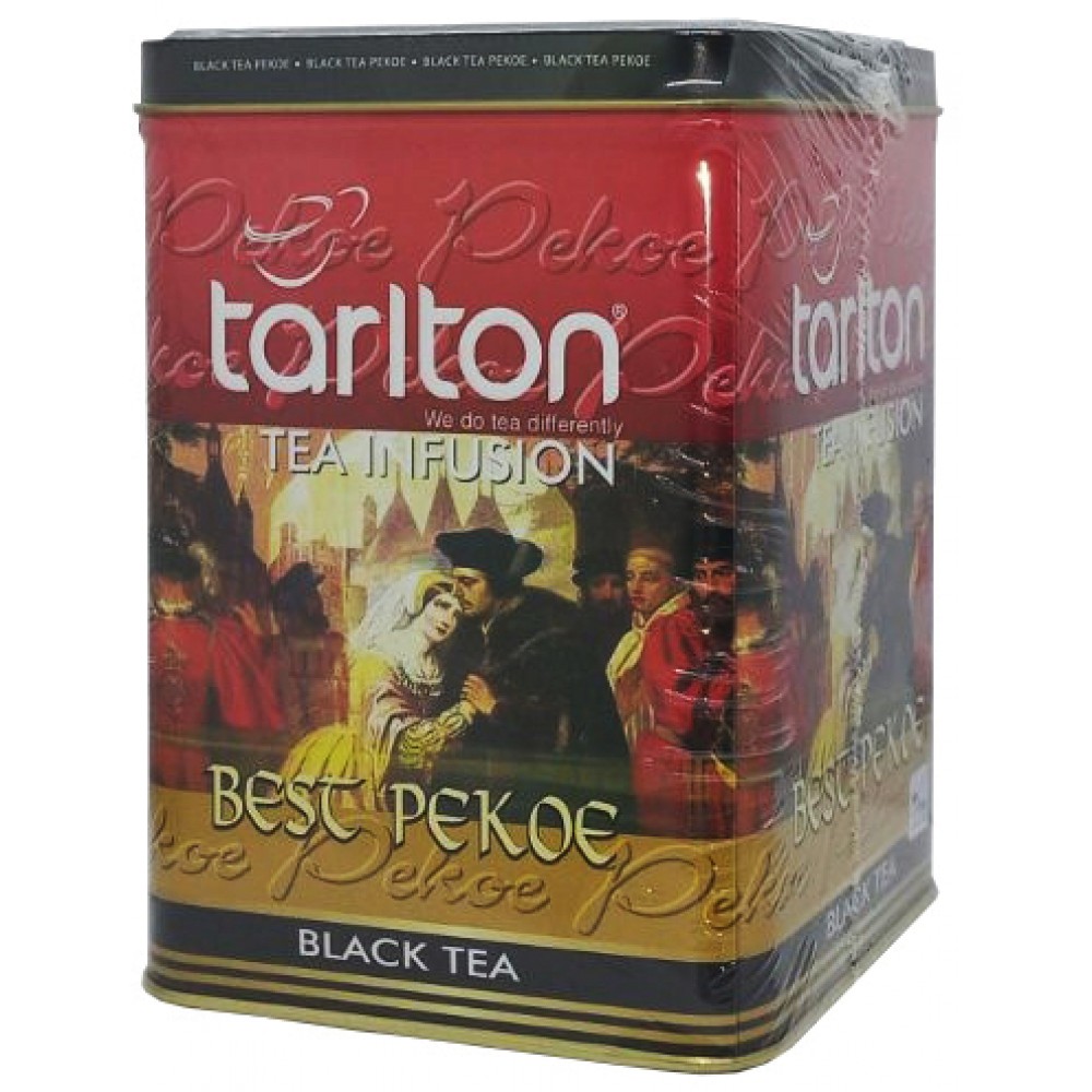 Чай Tarlton черный Супер Пекое 250 грамм в жестяной банке