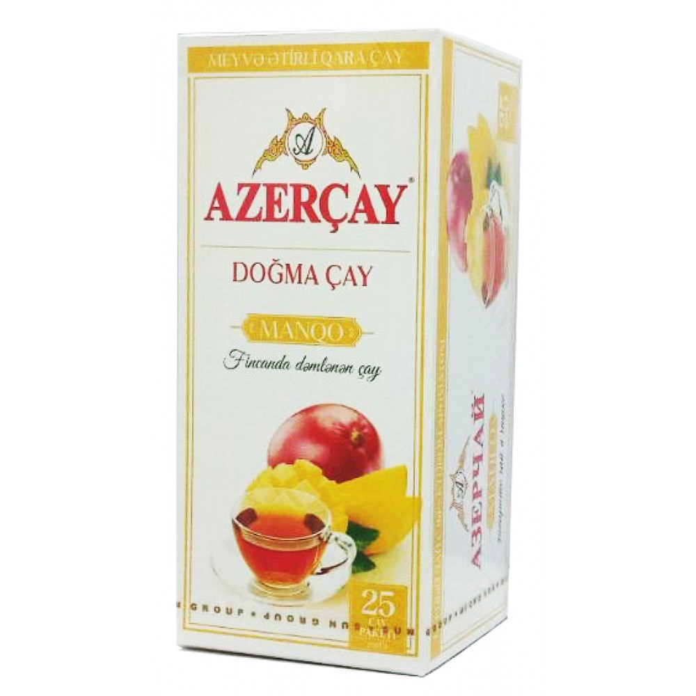 Чай Азерчай черный Манго 25 пакетов