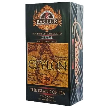 Чай Черный Basilur Чайный Остров Особый 25 пакетов