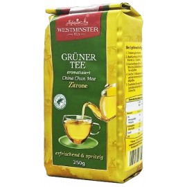 Чай зелений Westminster Grüner Tea з ароматом лимона 250 грам