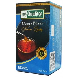 Чай чорний Qualitea Monte Blend 25 пакетів саше