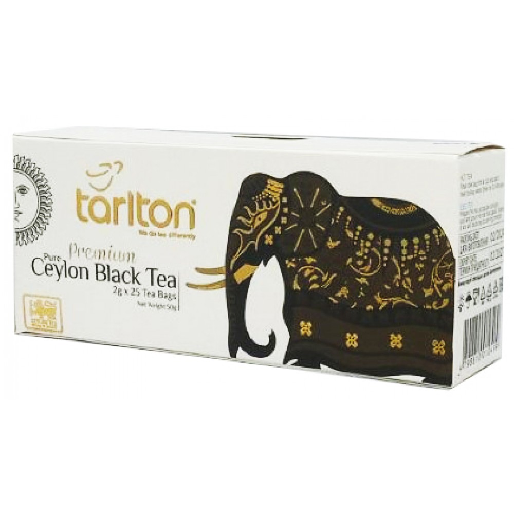 Черный чай Tarlton Золотой слон в пакетиках 25 штук