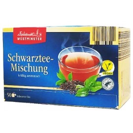 Чорний чай Westminster Tea Schwarztee-Mischung 50 пакетів
