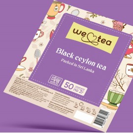 Чай цейлонський чорний We Tea 50 пакетів