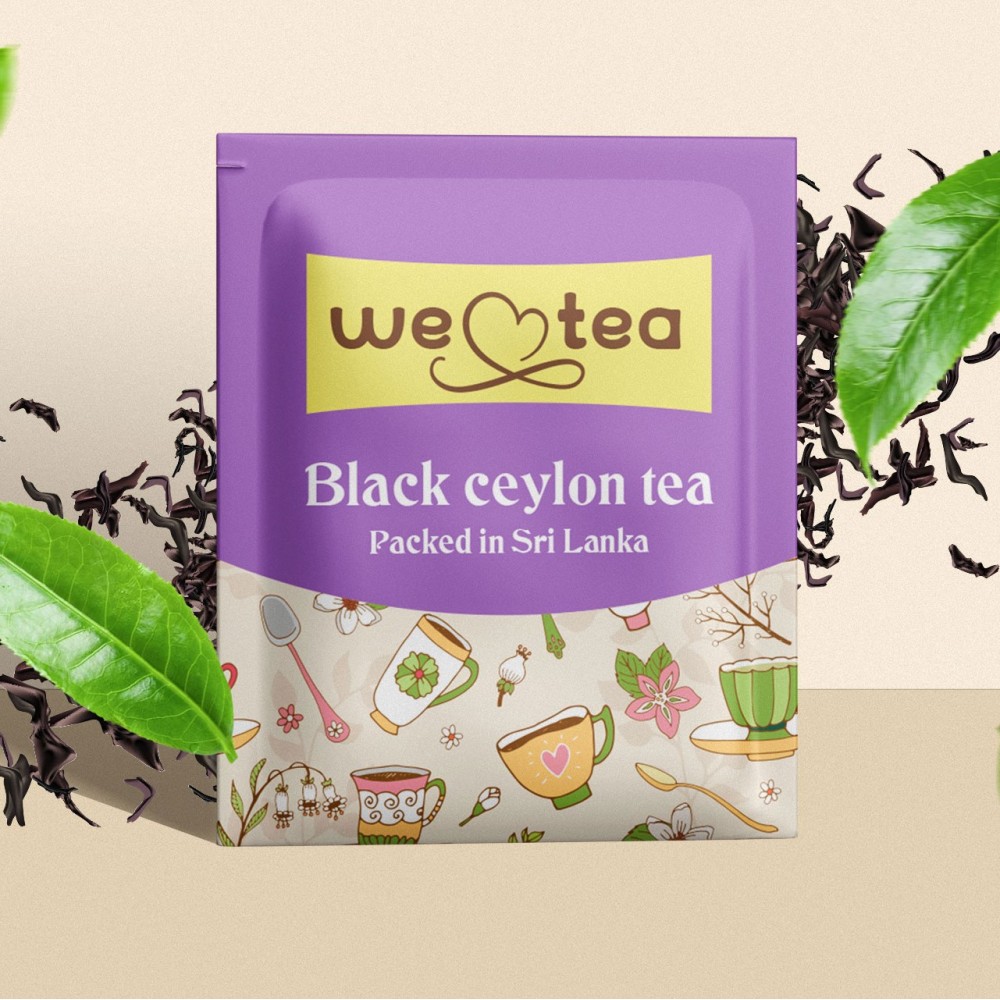 Чай цейлонський чорний We Tea 50 пакетів