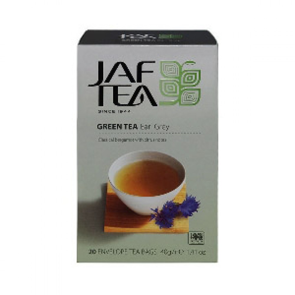 Чай "JAF" Earl Grey зеленый 20 фильтр - пакетов в конвертах