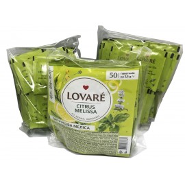 Чай зелений Lovare Citrus Melissa у пакетиках 50 штук